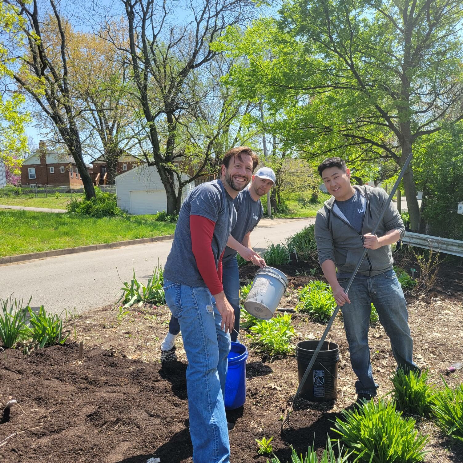 Luxco employees spend the day volunteering around the community